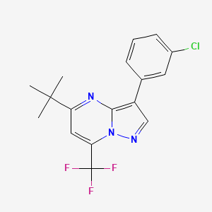 5-Tert-butyl-3-(3-chlorophenyl)-7-(trifluoromethyl)pyrazolo[1,5-a]pyrimidine