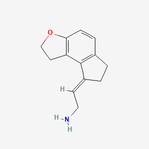 B1146946 (E)-2-(1,6,7,8-Tetrahydro-2H-indeno[5,4-b]furan-8-ylidene)ethylamine CAS No. 196597-61-2