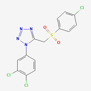 5-{[(4-chlorophenyl)sulfonyl]methyl}-1-(3,4-dichlorophenyl)-1H-tetrazole