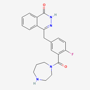 molecular formula C₂₁H₂₁FN₄O₂ B1146950 4-[3-(1,4-diazepan-1-ylcarbonyl)-4-fluorobenzyl]phthalazin-1(2H)-one CAS No. 763111-49-5