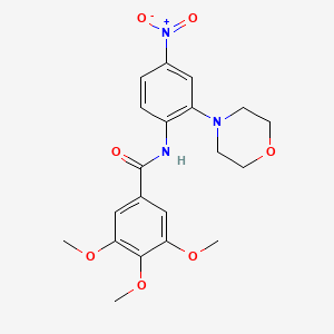 3,4,5-trimethoxy-N-[2-(morpholin-4-yl)-4-nitrophenyl]benzamide