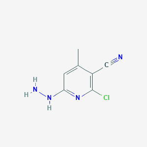 2-Chloro-6-hydrazinyl-4-methylpyridine-3-carbonitrile