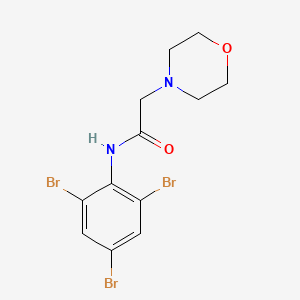 molecular formula C12H13Br3N2O2 B11469520 2-(morpholin-4-yl)-N-(2,4,6-tribromophenyl)acetamide 