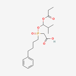 molecular formula C₁₉H₂₉O₆P B1146954 [(2-甲基-1-丙酰氧基丙氧基)(4-苯基丁基)膦酰基]乙酸 CAS No. 123599-78-0