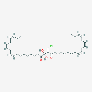 molecular formula C₃₉H₆₃ClO₄ B1146960 rac-1,2-二亚麻油酰-3-氯丙二醇 CAS No. 74875-97-1