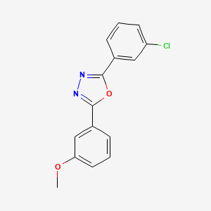 2-(3-Chlorophenyl)-5-(3-methoxyphenyl)-1,3,4-oxadiazole