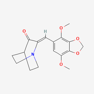 2-[(4,7-Dimethoxy-2H-1,3-benzodioxol-5-yl)methylidene]-1-azabicyclo[2.2.2]octan-3-one