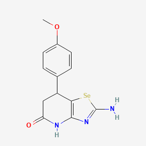 2-Amino-7-(4-methoxyphenyl)-4H,6H,7H-[1,3]selenazolo[4,5-b]pyridin-5-one