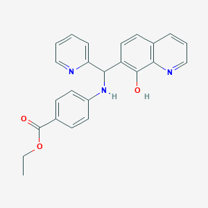 Ethyl 4-{[(8-hydroxyquinolin-7-yl)(pyridin-2-yl)methyl]amino}benzoate