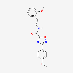 molecular formula C19H19N3O4 B11469660 3-(4-methoxyphenyl)-N-[2-(2-methoxyphenyl)ethyl]-1,2,4-oxadiazole-5-carboxamide 