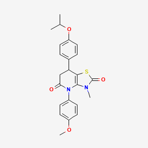 4-(4-methoxyphenyl)-3-methyl-7-[4-(propan-2-yloxy)phenyl]-6,7-dihydro[1,3]thiazolo[4,5-b]pyridine-2,5(3H,4H)-dione