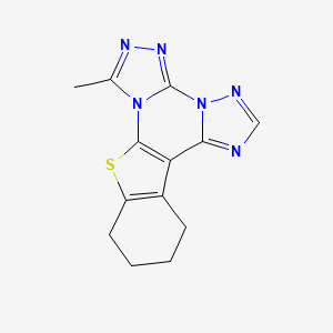 3-Methyl-19-thia-2,4,5,7,8,10-hexaazapentacyclo[10.7.0.0(2,6).0(7,11).0(13,18)]nonadeca-1(12),3,5,8,10,13(18)-hexaene