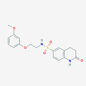 N-[2-(3-methoxyphenoxy)ethyl]-2-oxo-1,2,3,4-tetrahydroquinoline-6-sulfonamide