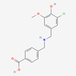 4-{[(3-Chloro-4-hydroxy-5-methoxybenzyl)amino]methyl}benzoic acid