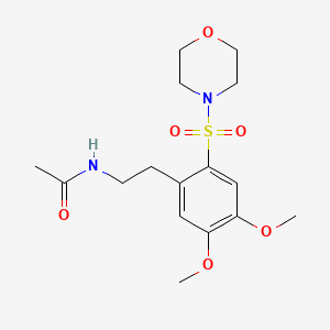 N-{2-[4,5-dimethoxy-2-(morpholin-4-ylsulfonyl)phenyl]ethyl}acetamide