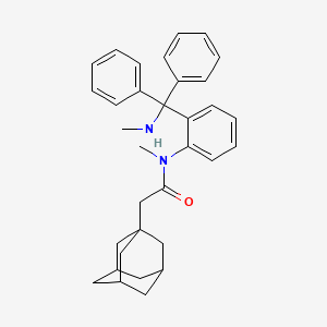 2-(Adamantan-1-YL)-N-methyl-N-{2-[(methylamino)diphenylmethyl]phenyl}acetamide