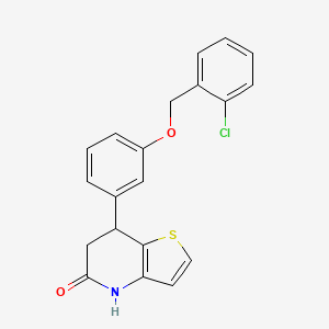 7-{3-[(2-chlorobenzyl)oxy]phenyl}-6,7-dihydrothieno[3,2-b]pyridin-5(4H)-one