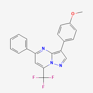 3-(4-Methoxyphenyl)-5-phenyl-7-(trifluoromethyl)pyrazolo[1,5-a]pyrimidine