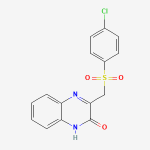 3-{[(4-chlorophenyl)sulfonyl]methyl}quinoxalin-2(1H)-one