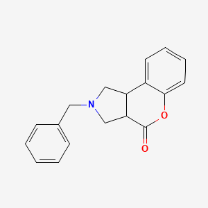 B1146998 2-Benzyl-2,3,3A,9B-tetrahydro-1H-5-oxa-2-aza-cyclopenta[A]naphthalen-4-one CAS No. 152400-51-6