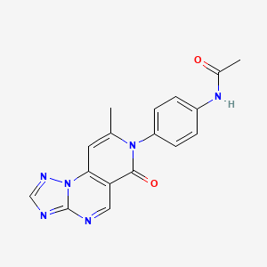 N-[4-(8-methyl-6-oxopyrido[3,4-e][1,2,4]triazolo[1,5-a]pyrimidin-7(6H)-yl)phenyl]acetamide