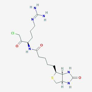molecular formula C17H29ClN6O3S B114701 生物素基精氨酸甲酰氯 CAS No. 142009-29-8