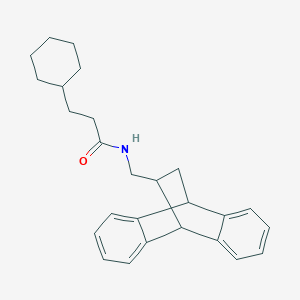 3-cyclohexyl-N-(9,10-dihydro-9,10-ethanoanthracen-11-ylmethyl)propanamide