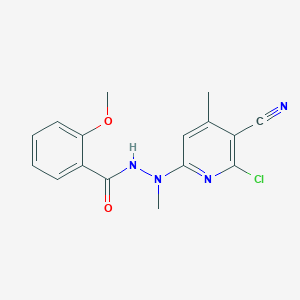 N'-(6-chloro-5-cyano-4-methylpyridin-2-yl)-2-methoxy-N'-methylbenzohydrazide