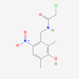 2-chloro-N-(3-hydroxy-2,4-dimethyl-6-nitrobenzyl)acetamide