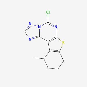 5-Chloro-11-methyl-8,9,10,11-tetrahydro[1]benzothieno[3,2-e][1,2,4]triazolo[1,5-c]pyrimidine