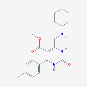 Methyl 6-[(cyclohexylamino)methyl]-4-(4-methylphenyl)-2-oxo-1,2,3,4-tetrahydro-5-pyrimidinecarboxylate