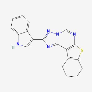 2-(1H-indol-3-yl)-8,9,10,11-tetrahydro[1]benzothieno[3,2-e][1,2,4]triazolo[1,5-c]pyrimidine