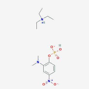 molecular formula C₁₄H₂₆N₃O₆P B1147020 2-(N,N-Dimethylamino)-4-nitrophenyl Phosphate Triethylamine Salt CAS No. 55428-52-9