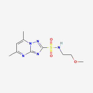 N-(2-methoxyethyl)-5,7-dimethyl[1,2,4]triazolo[1,5-a]pyrimidine-2-sulfonamide