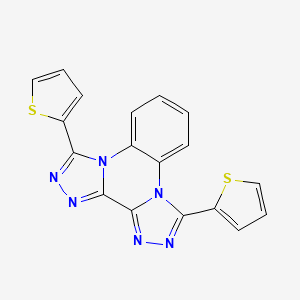 3,10-dithiophen-2-yl-2,4,5,8,9,11-hexazatetracyclo[10.4.0.02,6.07,11]hexadeca-1(16),3,5,7,9,12,14-heptaene