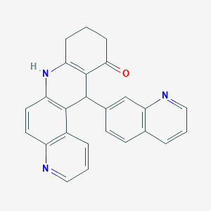 12-(quinolin-7-yl)-8,9,10,12-tetrahydrobenzo[b][4,7]phenanthrolin-11(7H)-one