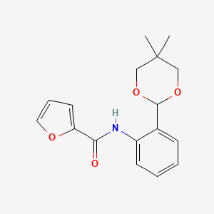 N-[2-(5,5-dimethyl-1,3-dioxan-2-yl)phenyl]furan-2-carboxamide