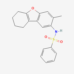 N-(3-methyl-6,7,8,9-tetrahydrodibenzo[b,d]furan-2-yl)benzenesulfonamide