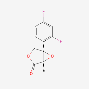 molecular formula C₁₁H₈F₂O₃ B1147037 外消旋-顺式-4-(2,4-二氟苯基)-3-甲基-2(5H)-呋喃酮 3,4-环氧化物 CAS No. 1329610-78-7