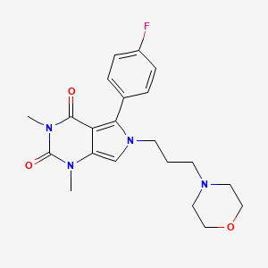 5-(4-fluorophenyl)-1,3-dimethyl-6-[3-(morpholin-4-yl)propyl]-1H-pyrrolo[3,4-d]pyrimidine-2,4(3H,6H)-dione