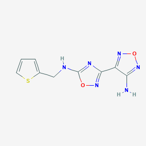 1,2,4-Oxadiazol-5-amine, 3-(4-amino-1,2,5-oxadiazol-3-yl)-N-(2-thienylmethyl)-