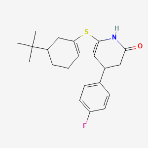 7-tert-butyl-4-(4-fluorophenyl)-3,4,5,6,7,8-hexahydro[1]benzothieno[2,3-b]pyridin-2(1H)-one