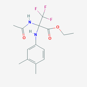 Ethyl 2-acetamido-3,3,3-trifluoro-2-(3,4-xylidino)propionate