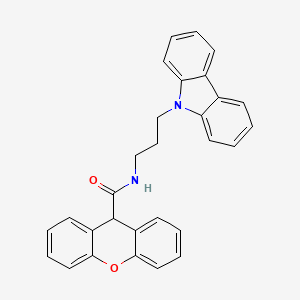 N-[3-(9H-carbazol-9-yl)propyl]-9H-xanthene-9-carboxamide