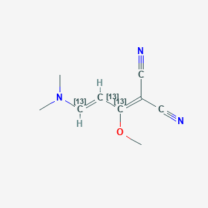 B1147048 1,1-Dicyano-2-methoxy-4-dimethylamino-1,3-butadiene-13C3 CAS No. 1391062-38-6