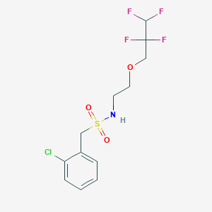 molecular formula C12H14ClF4NO3S B11470494 1-(2-chlorophenyl)-N-[2-(2,2,3,3-tetrafluoropropoxy)ethyl]methanesulfonamide 