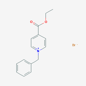 molecular formula C15H16BrNO2 B114705 Pyridinium, 4-(ethoxycarbonyl)-1-(phenylmethyl)-, bromide CAS No. 23019-61-6