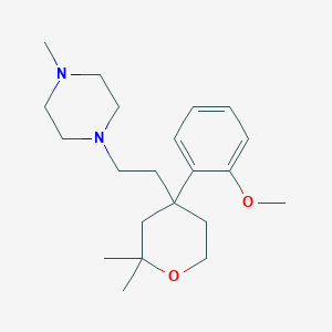 1-{2-[4-(2-methoxyphenyl)-2,2-dimethyltetrahydro-2H-pyran-4-yl]ethyl}-4-methylpiperazine