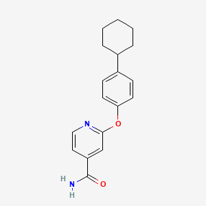 2-(4-Cyclohexylphenoxy)pyridine-4-carboxamide