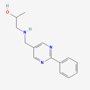 1-{[(2-Phenylpyrimidin-5-yl)methyl]amino}propan-2-ol